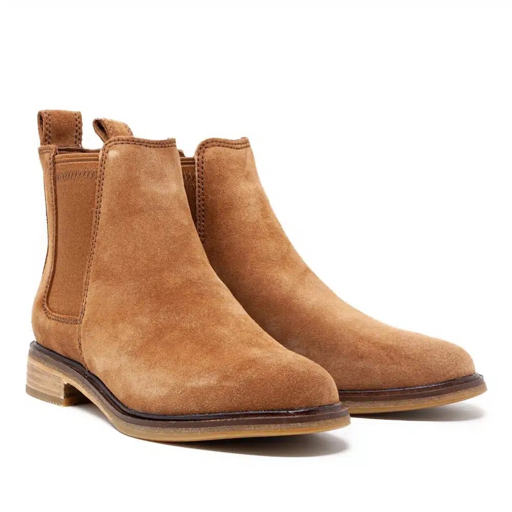 Clarks Womens Clarkdale Arlo Suede Pull On Chelsea Boots